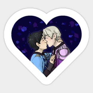 Yuri on Ice Victuuri Kiss Anime OTP Sticker